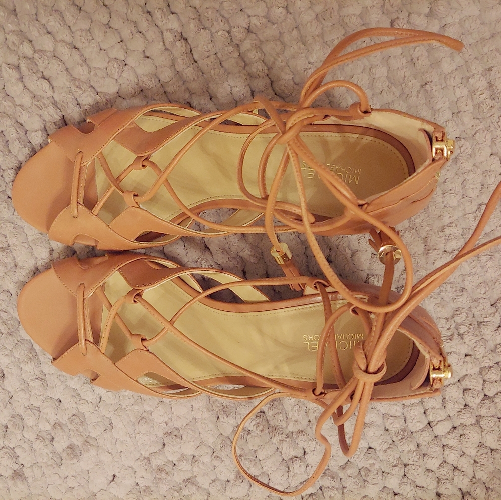 Michael Kors string up sandals